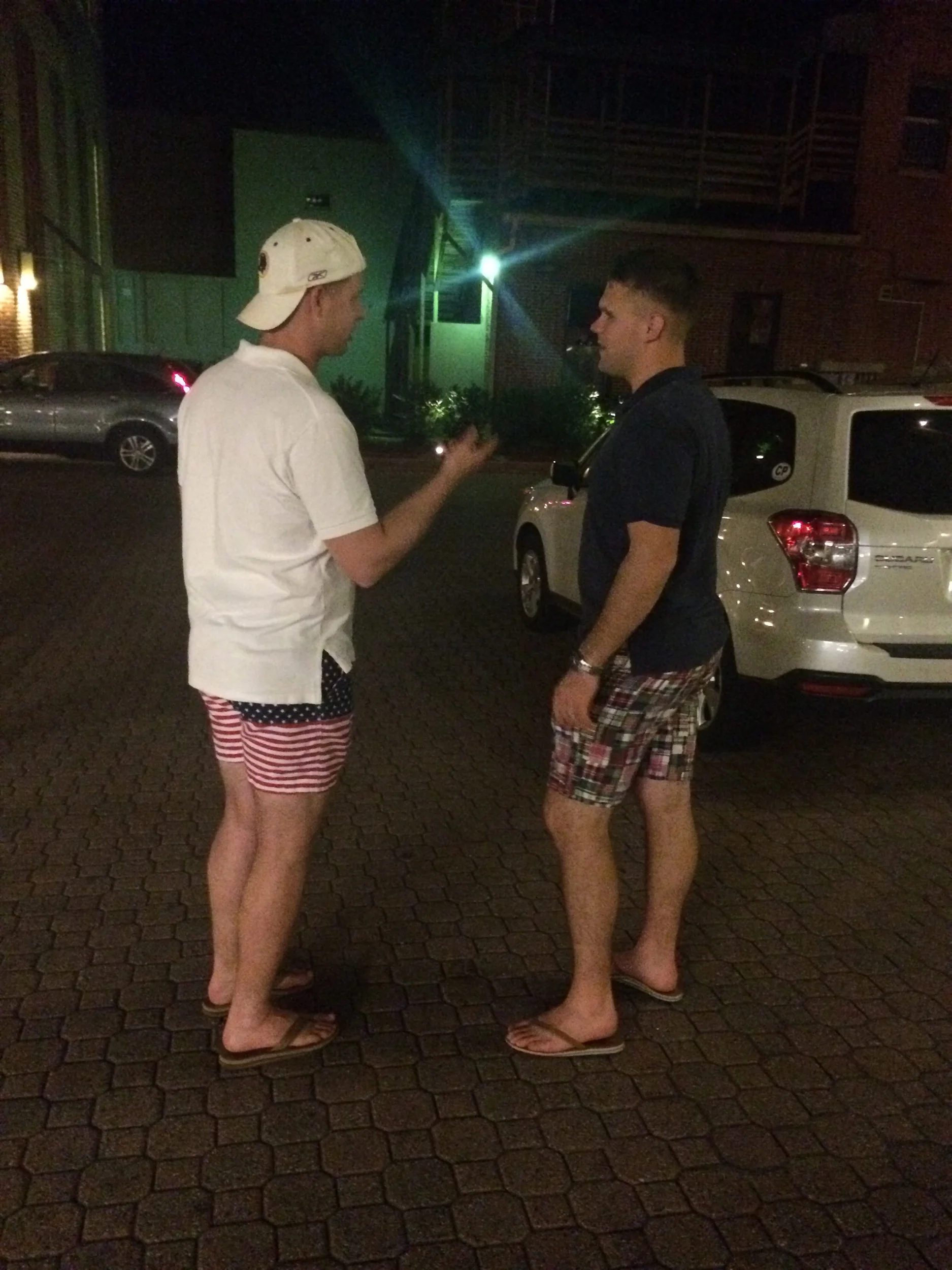 Andrew & Matt - Discussing whose shorts are better probably