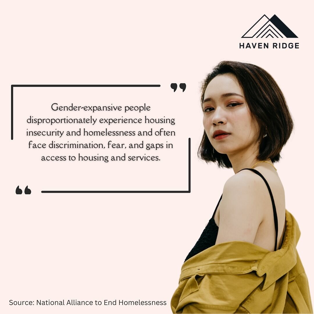 According to a recent study by the National Alliance to End Homelessness, people who identify as transgender of gender nonconforming experience housing insecurity and homelessness at a disproportionate rate. Housing is a human right! Here at Haven Ri