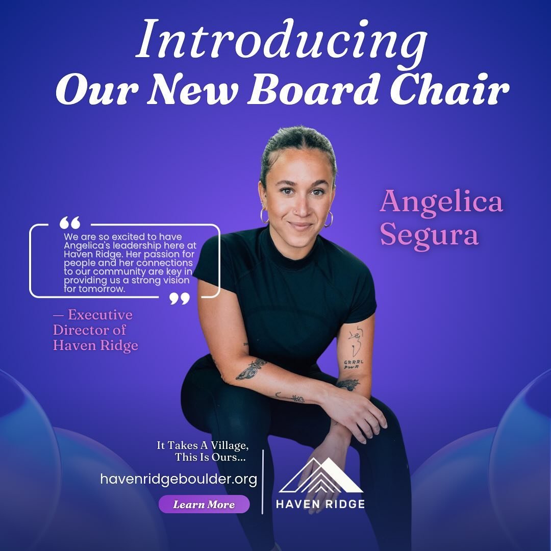 Our new board chair @angelykah is a passionate member of our team here at Haven Ridge. She is also the owner of @meltprjct an empowering fitness center that offers boxing and strength training classes. 

We&rsquo;re excited to have Angelica&rsquo;s l