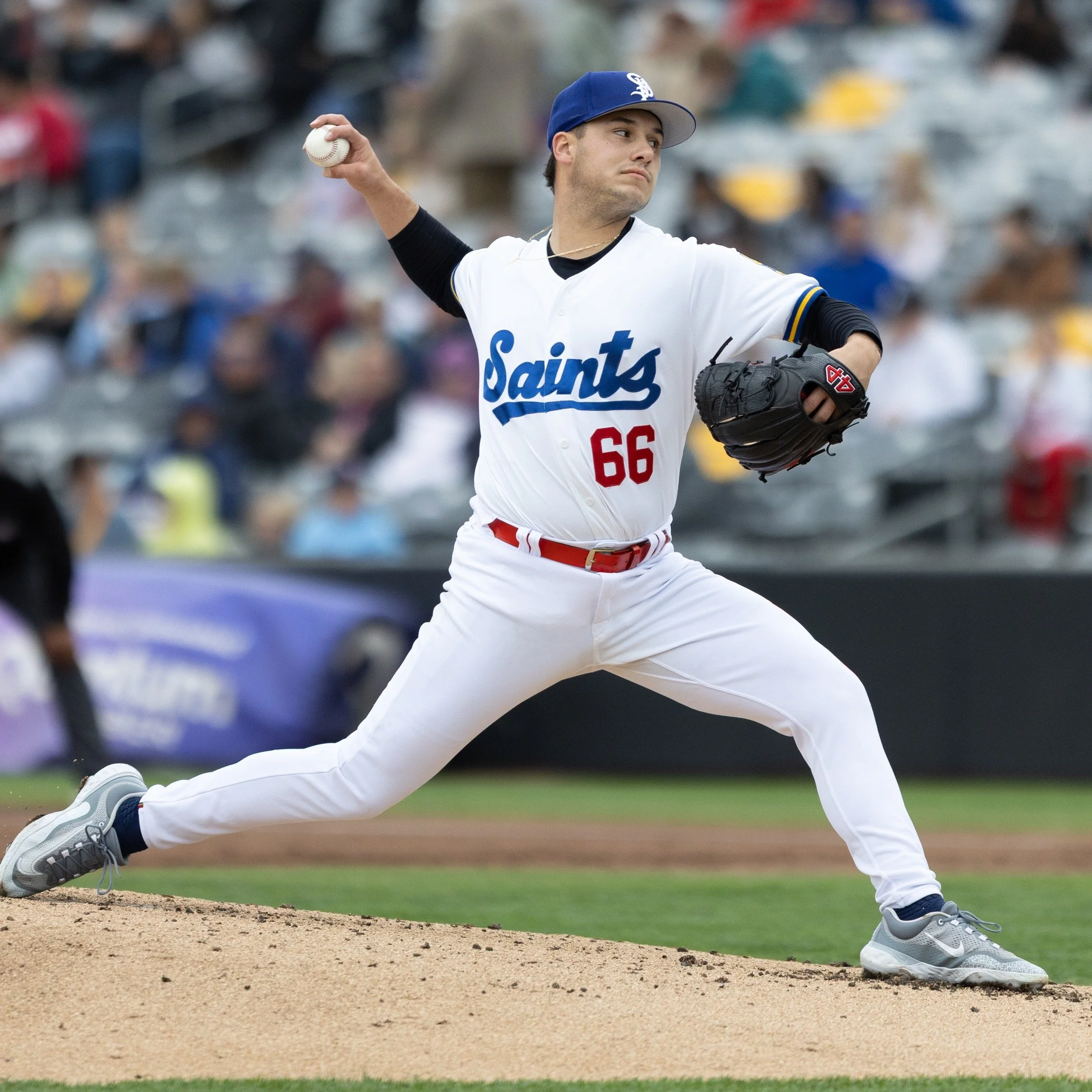 The St. Paul Saints battled back twice on Tuesday afternoon at CHS Field, but Omaha pulled away late for a 5-3 win in the series opener.
Aaron Sabato launched a solo homer while Mike Paredes turned in another solid outing, striking out six over four 