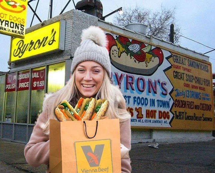 Woman Orders Three Chicago-Style Hotdogs to Demonstrate Community Spirit
