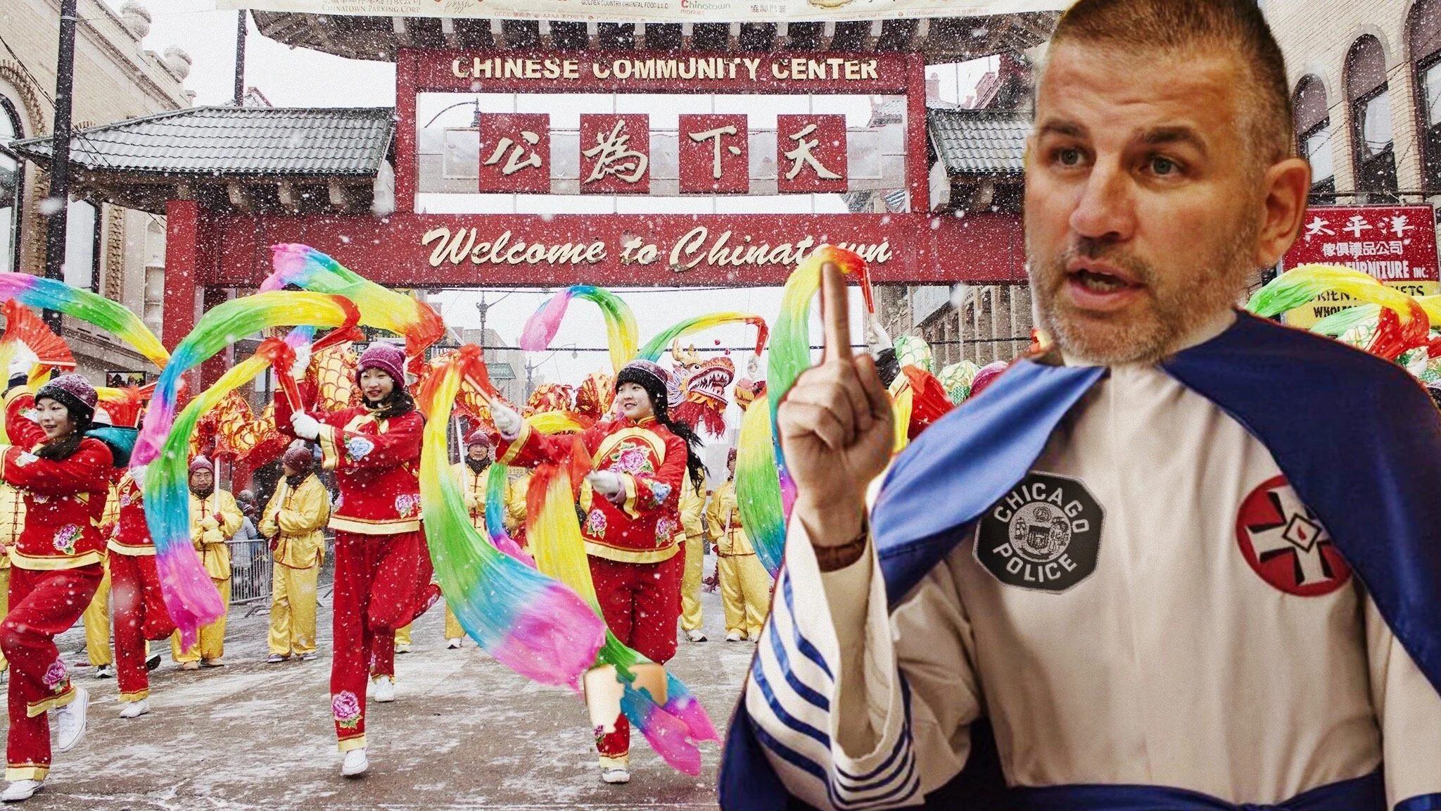 Oh No! John Catanzara Showed up to the Chinese New Year Parade Dressed as the Wrong Kind of Dragon!