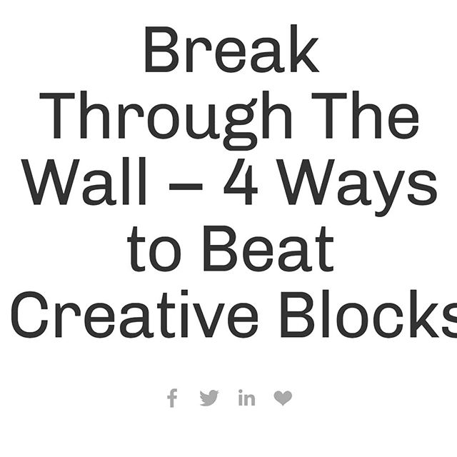 For #wednesdaywisdom I want to share with you my new blog post.  Stop by, subscribe and thanks for the support...feedback is always welcomed. 
Link in bio
.
.
.
.
 #posts #blog #newpost #blogpost #creativeblocks #hitthewall #creativeprocess #thoughts