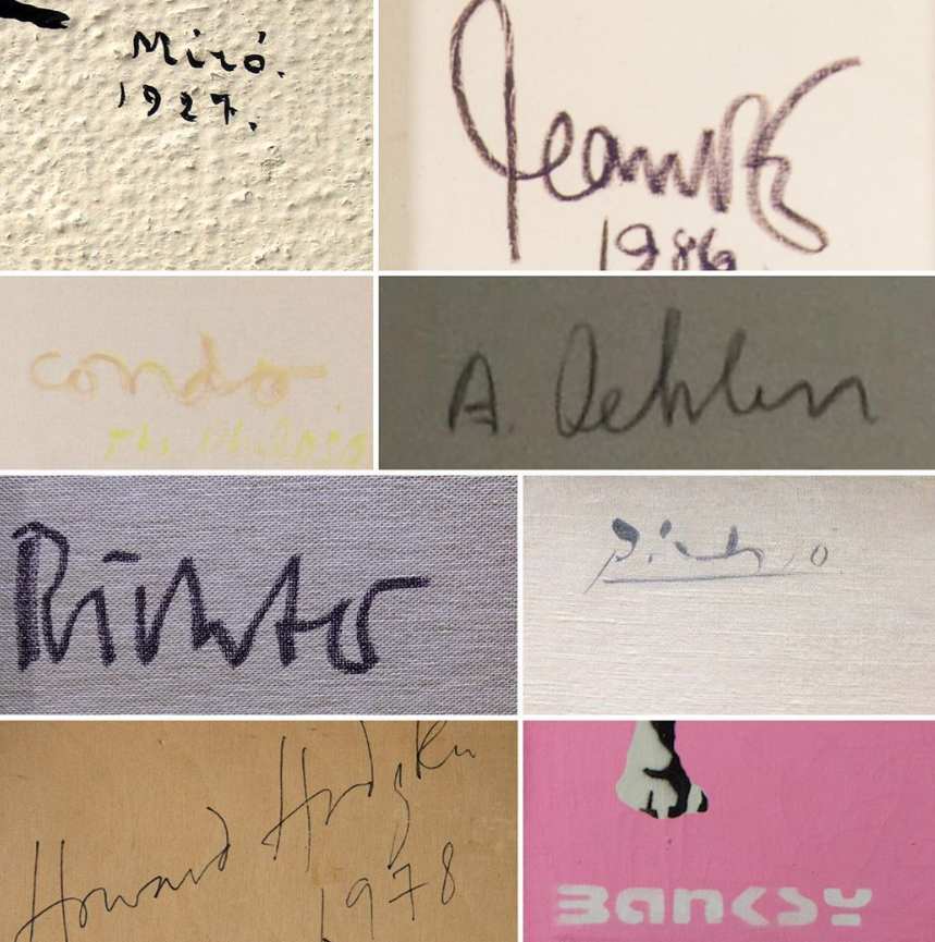 Famous Abstract Artist Signatures