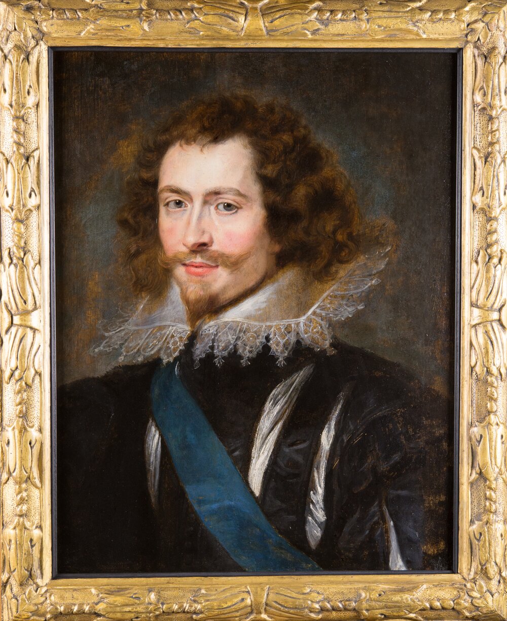 Stunning Oil painting Peter Paul Rubens The Duke of Buckingham with Mustache 