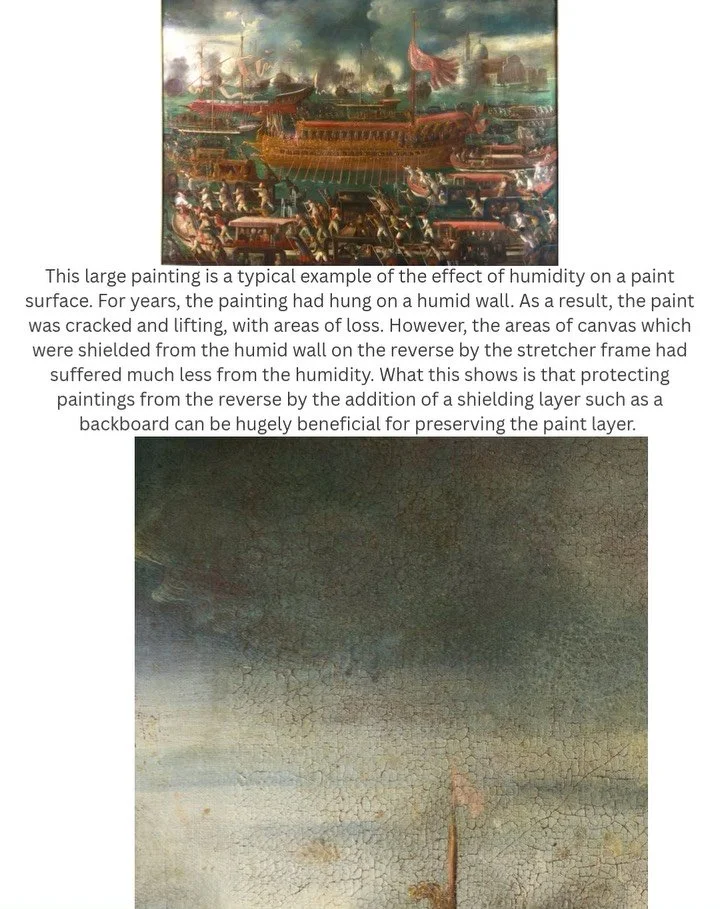 An ounce of prevention is worth a pound of cure. Visiting the V&amp;A&rsquo;s incredible Storehouse was a great reminder of why environment matters. Light, temperature, humidity, packaging and handling can all affect a painting&rsquo;s condition. In 