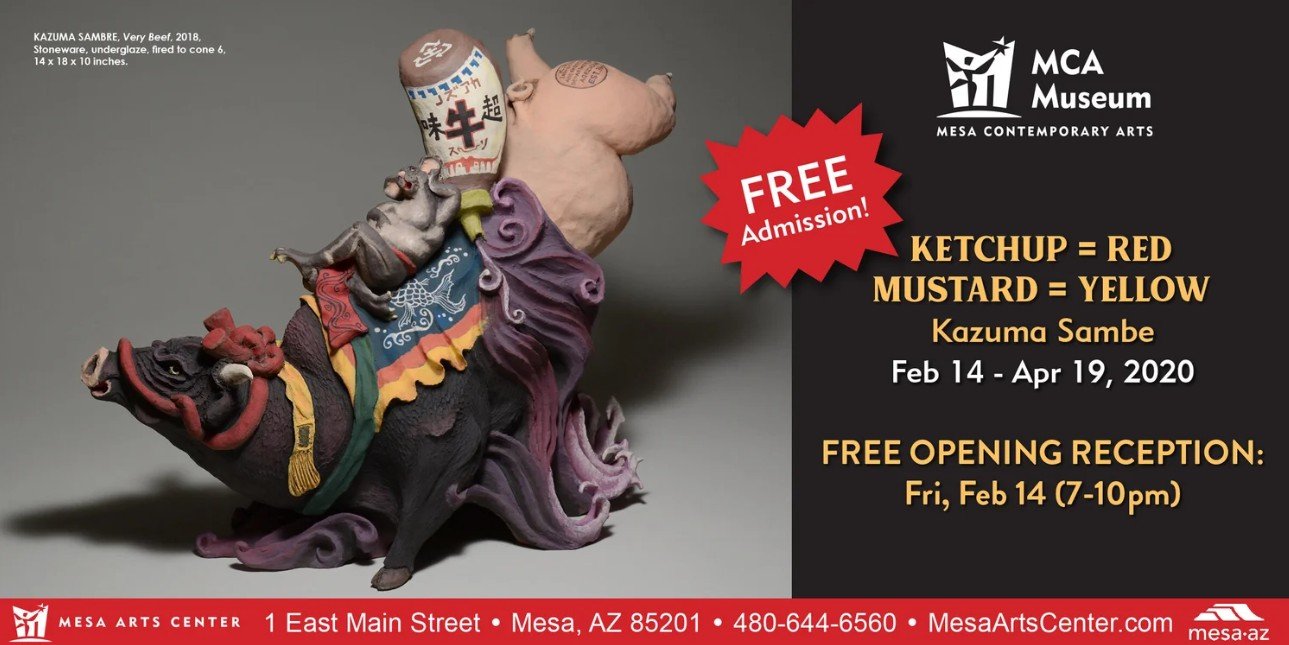 Very Beef, Stoneware, underglaze, fired to cone 6, 14 x 18 x 10 inches, 2018