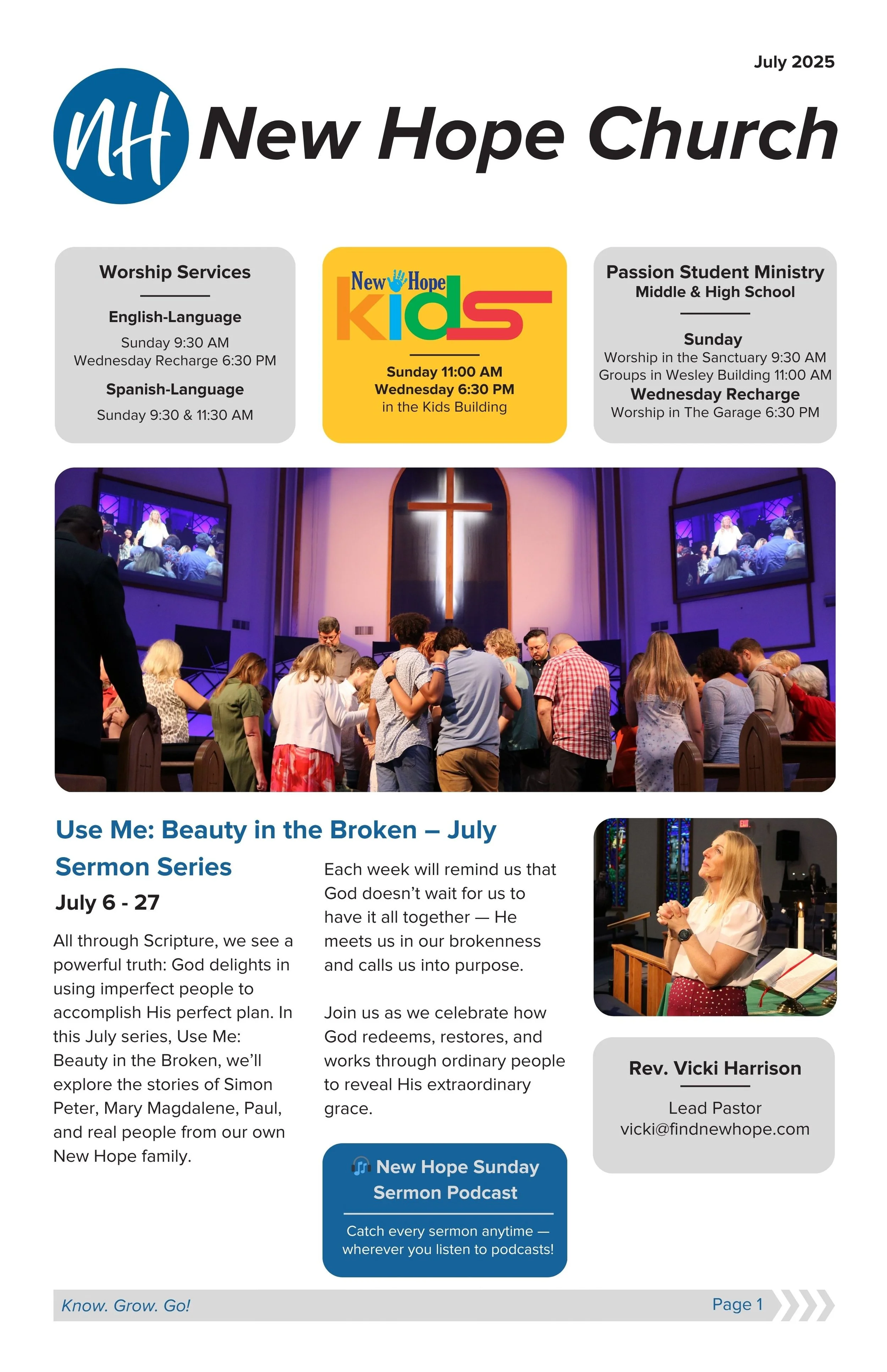 July at New Hope: Grab Your Newsletter!