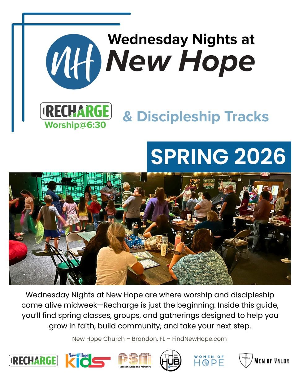Recharge at Wednesday Nights at New Hope