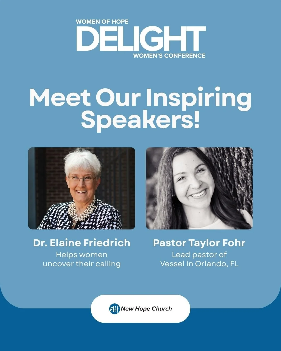 Two Voices, One Invitation: Meet the Speakers of DELIGHT