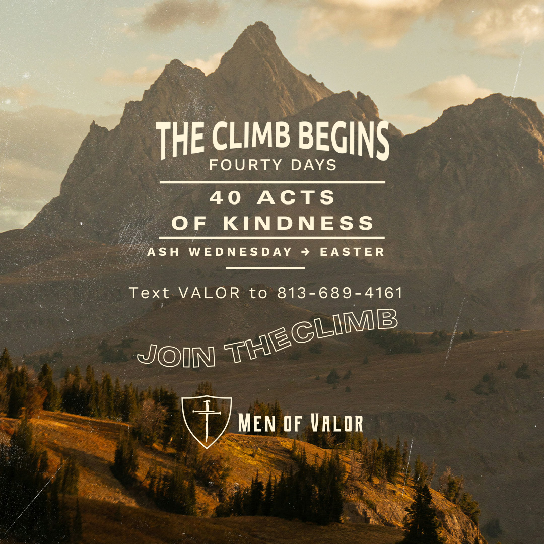 Join the Men of Valor 40 Acts of Kindness Challenge
