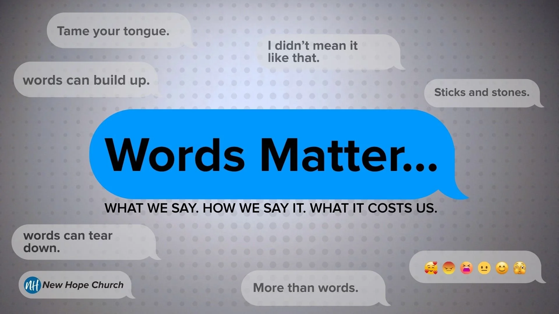 "Words Matter: Taming the Tongue” | Rev. Vicki Harrison