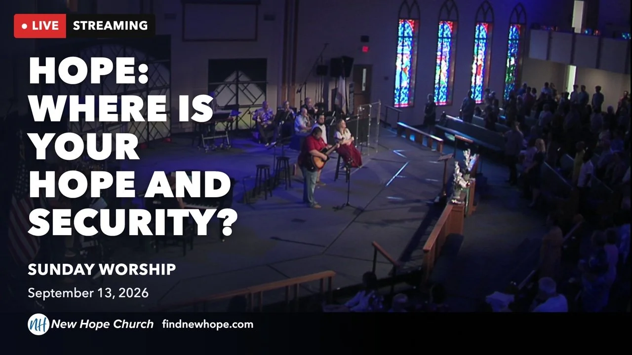 "Learning From Jesus: Hope: Where Is Your Hope and Security?” | Rev. Vicki Harrison