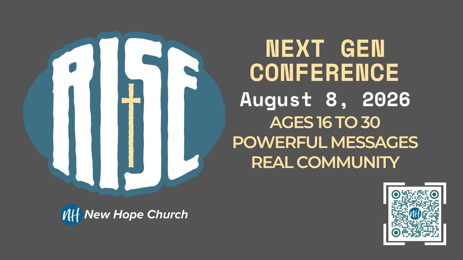 Rise Conference 2026 — A Night for the Next Generation — New Hope Church