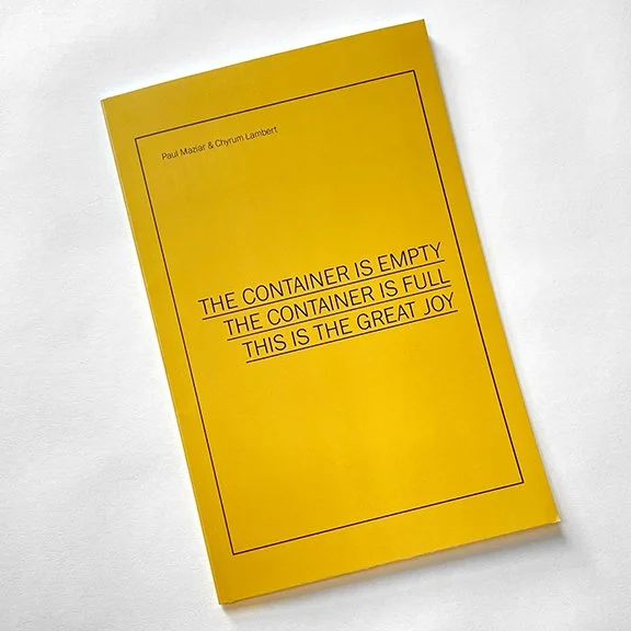 THE CONTAINER IS EMPTY, THE CONTAINER IS FULL, THIS IS THE GREAT JOY