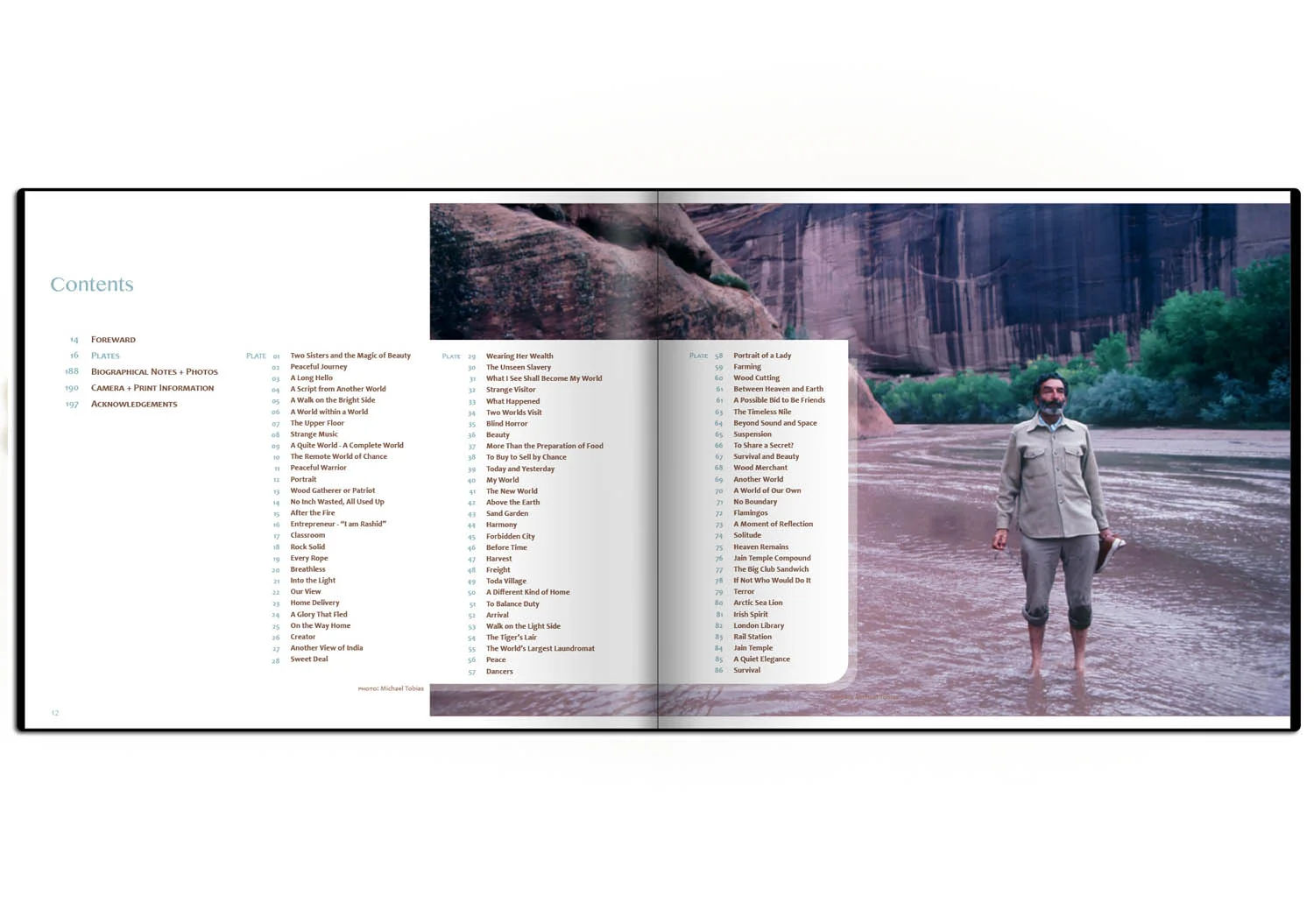 Table of contents page.