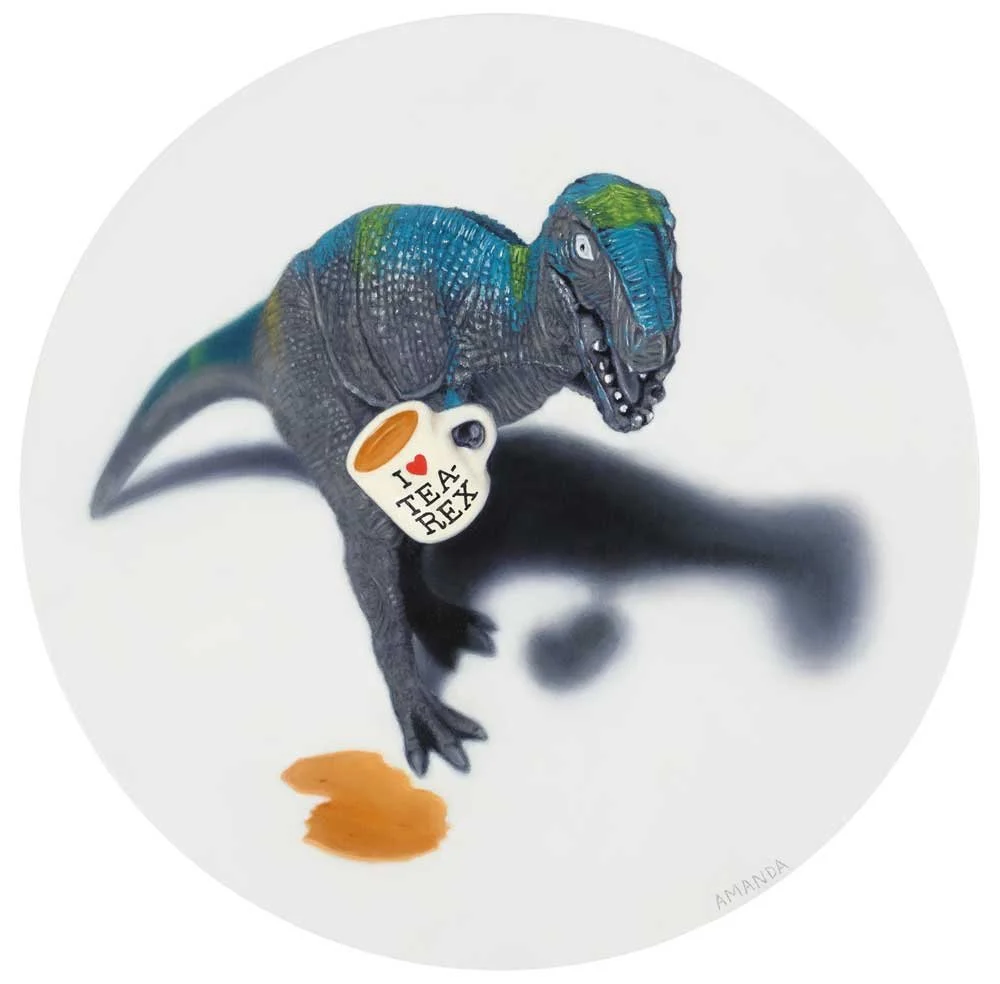 SPILLIN' THE TEA-REX | 12 X 12