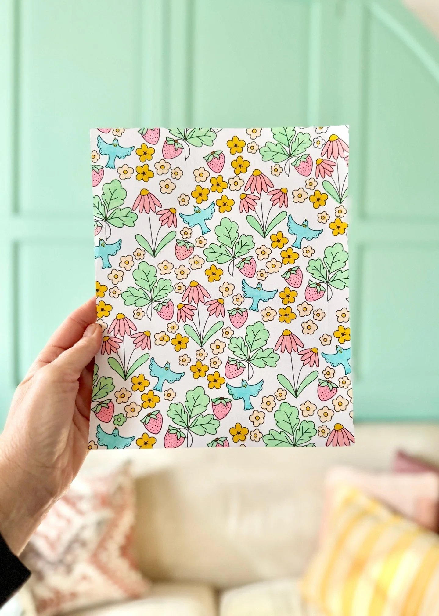 Sneak Peek😊: AWESOMELY AUTHENTIC SELF-CARE COLORING BOOK by DEANNA TALWALKAR of @mirabellecreations is releasing later this month&mdash;it's time to get excited! Check out this gorgeous, calming coloring page from the book! You'll find 50 beautiful 