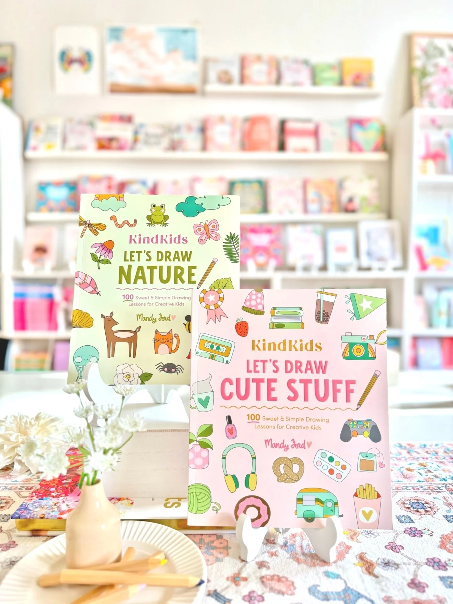 Spring has sprung&mdash;and with the warmer weather comes heightened energy and creativity! Introduce your little loved ones to the art of drawing with the KINDKIDS LET'S DRAW SERIES by Mandy Ford of @mandyfordart ! Each book has 100 drawing lessons 