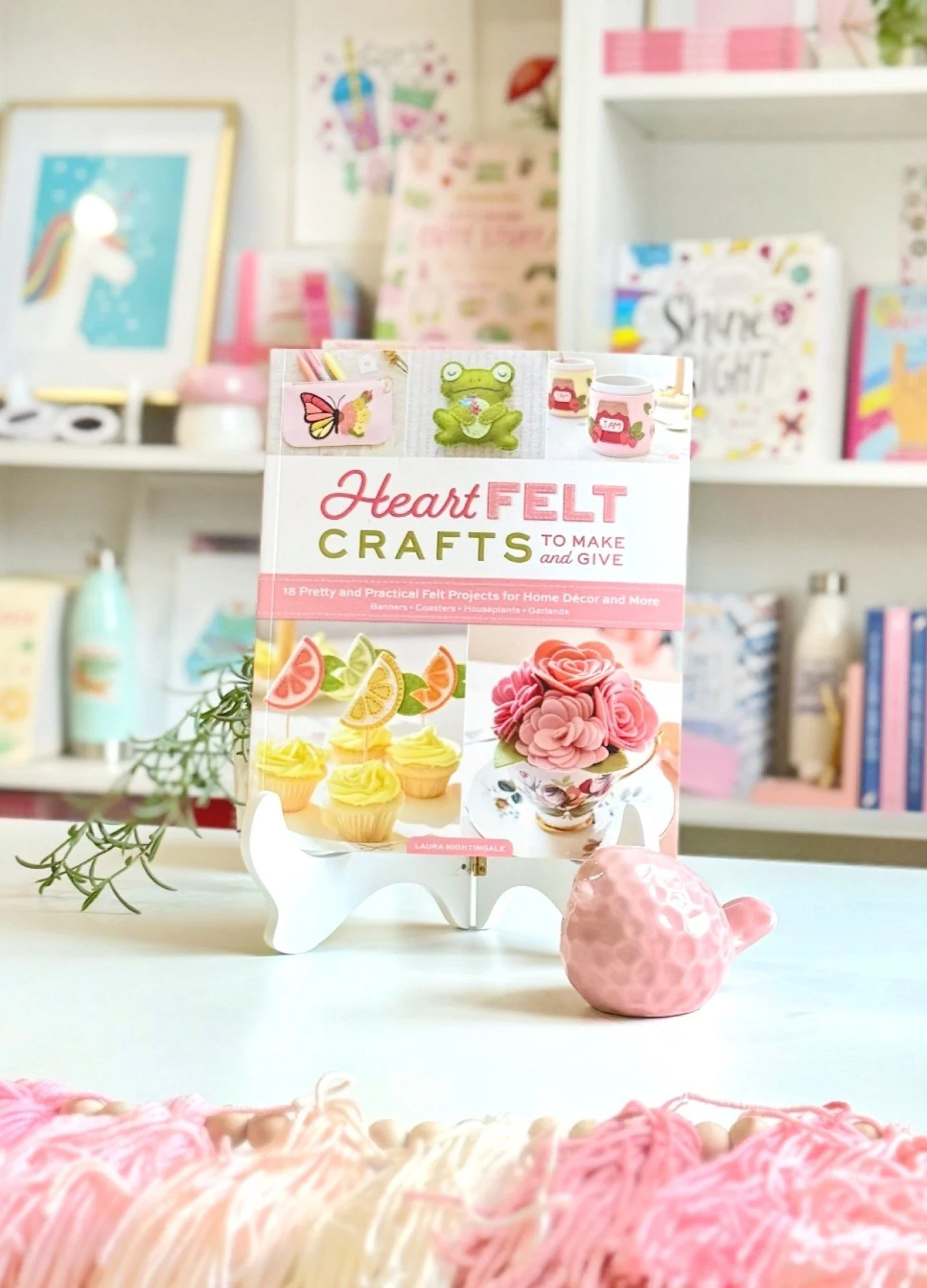NEW BOOK ANNOUNCEMENT 🌷: introducing HEARTFELT CRAFTS TO MAKE &amp; GIVE by LAURA NIGHTINGALE of @yellow_birdhouse ! Learn how to create adorable decorations and practical home accessories that are sure to be loved for years! With just a few simple 