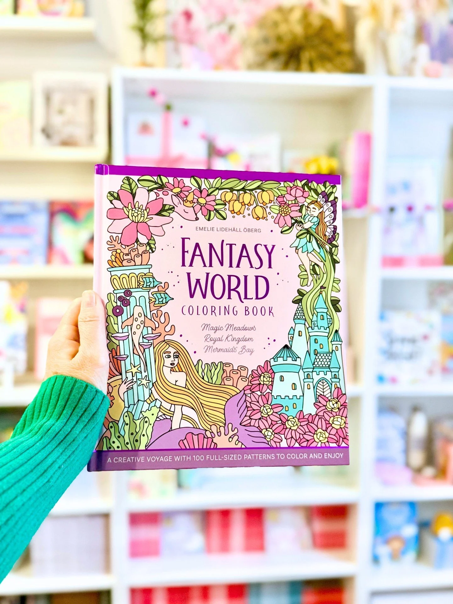 NEW BOOK ANNOUNCEMENT 🏰: FANTASY WORLD COLORING BOOK by EMELIE LIDEH&Auml;LL &Ouml;BERG of @emelie_lidehalloberg is here! In this book, you will explore three unique regions of an imaginary, faraway land: you&rsquo;ll be charmed by fairies in Magic 