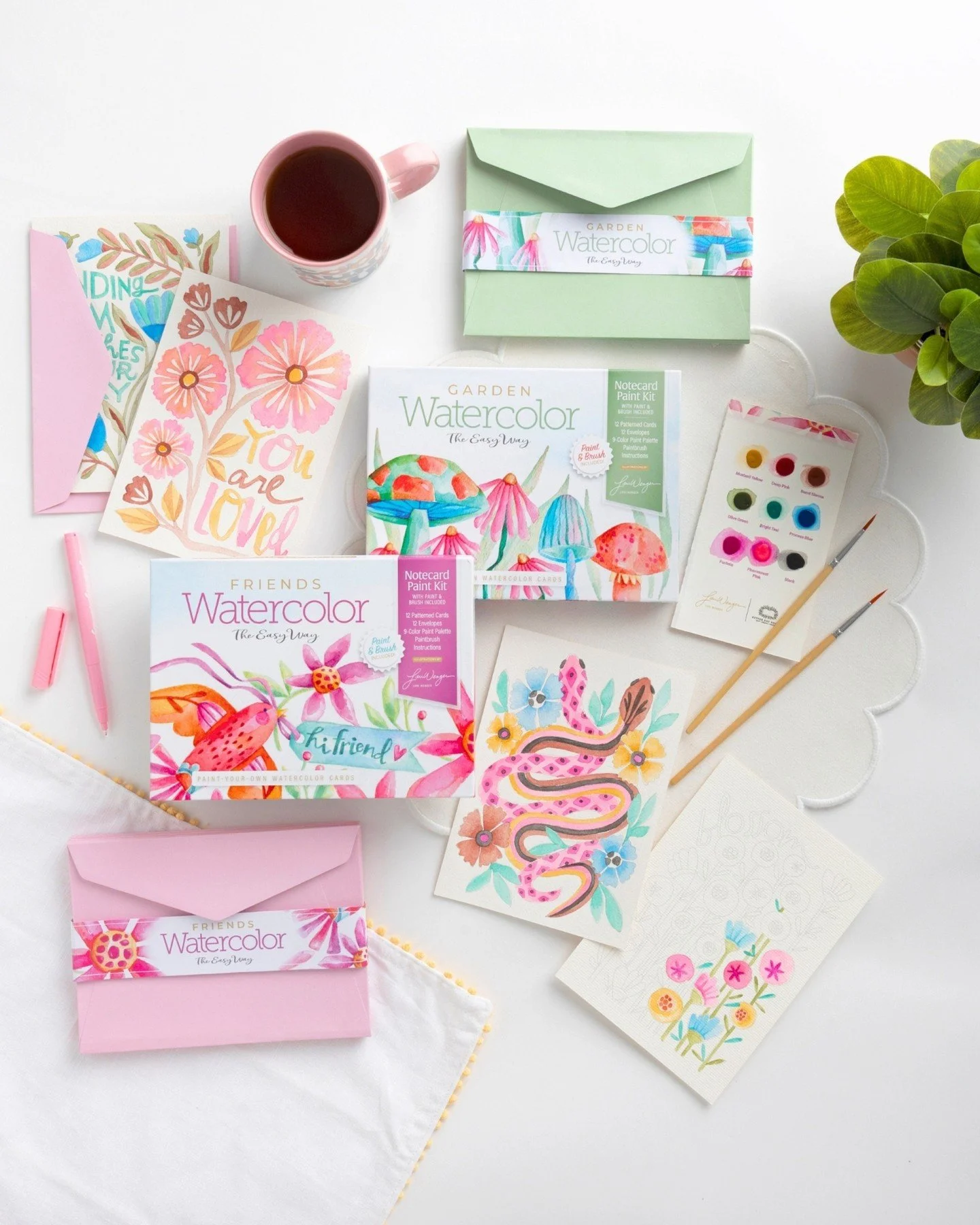 Coming Soon 🎨: WATERCOLOR THE EASY WAY KITS by LORI WENGER of @michal_loren_art ! Introducing the next installments in our beginner-friendly Watercolor the Easy Way kit series: GARDEN and FRIENDS! Each kit includes everything you need to paint 12 be