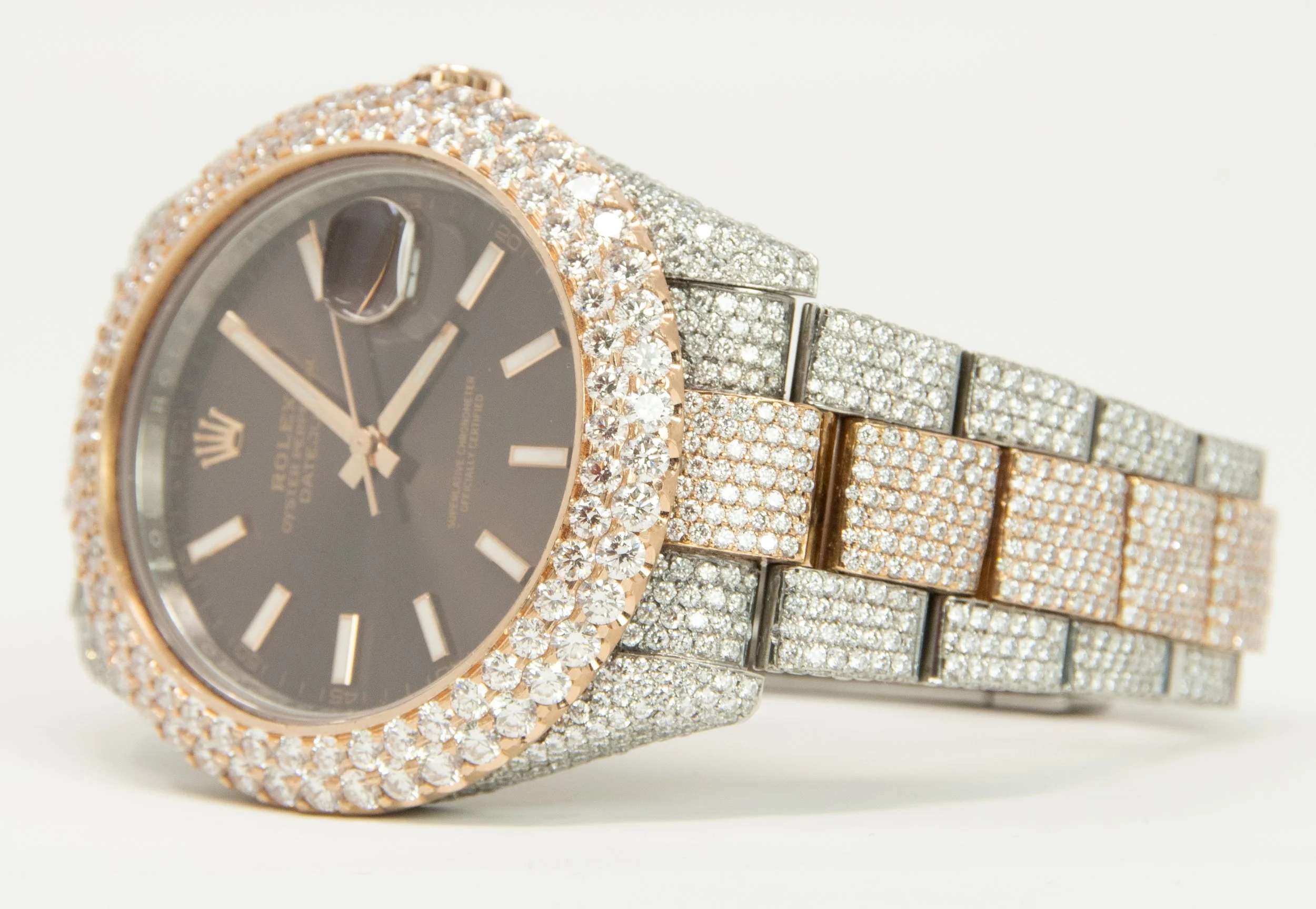 Bust Down Rolex Watches for Sale Gold & Diamond