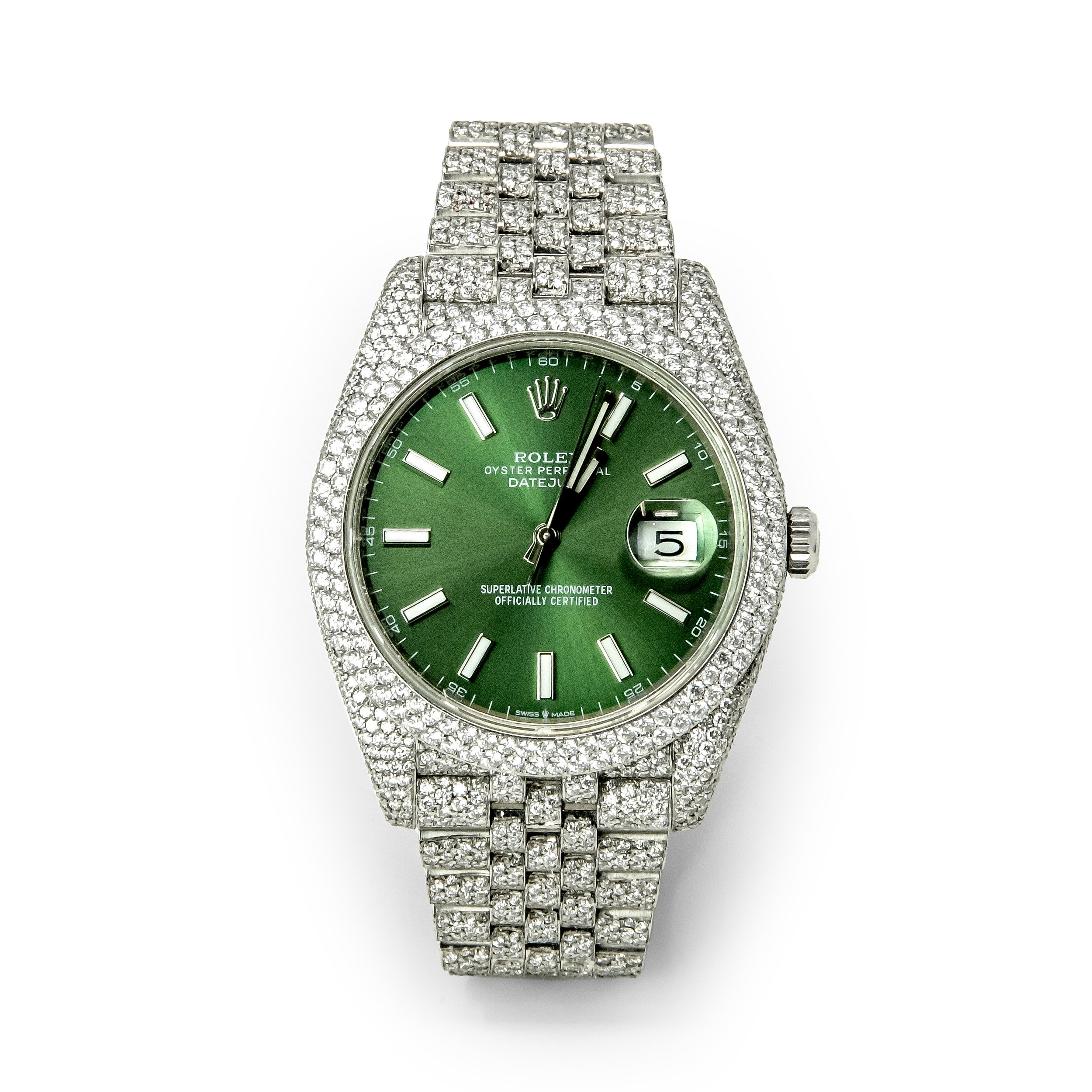 Bust Down Rolex Watches for Sale Gold & Diamond