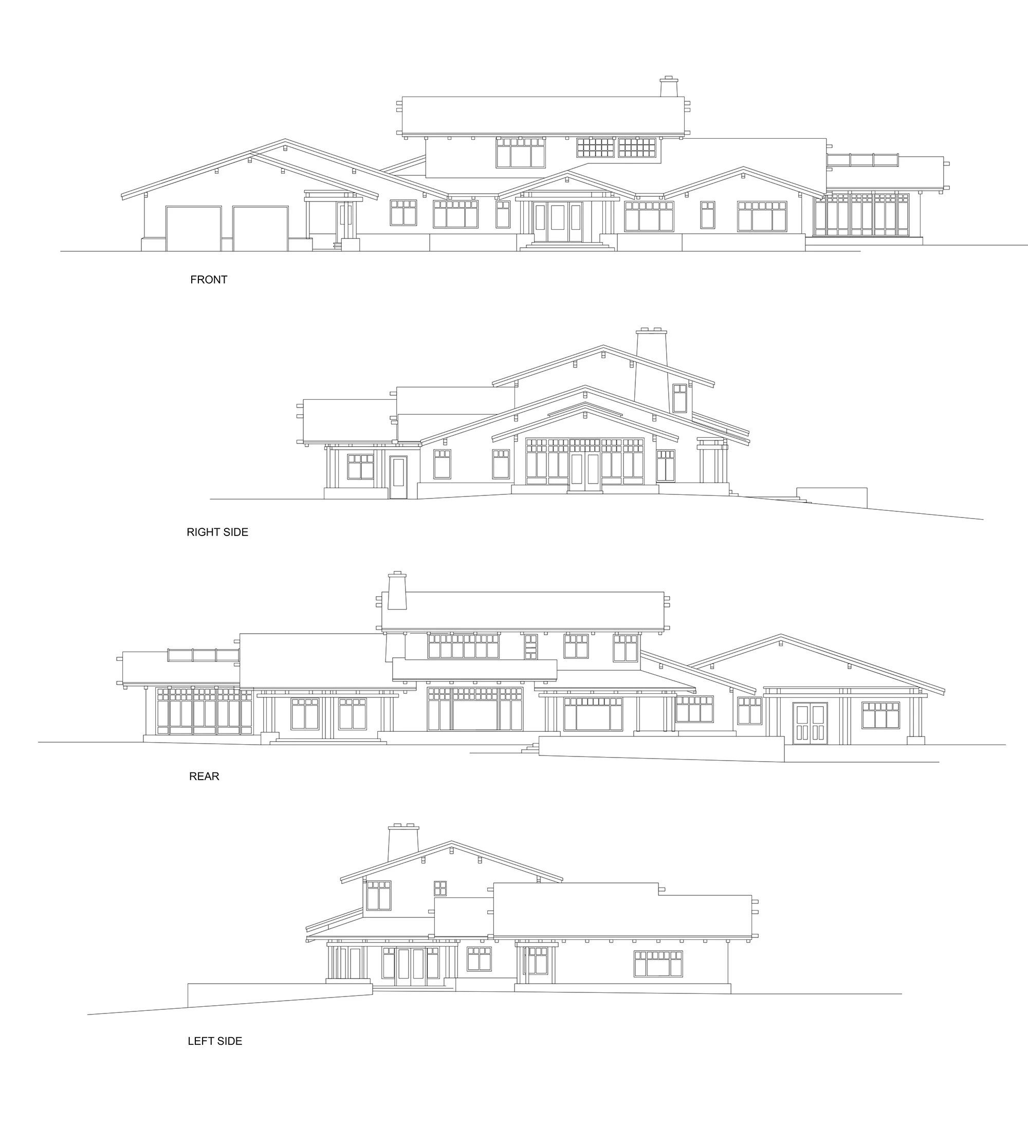 Main House Elevations