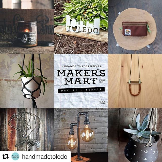 #Repost @handmadetoledo
・・・
Handmade Toledo presents : 
MAKER'S MART : Spring 2019
May 11th // 10a-7p