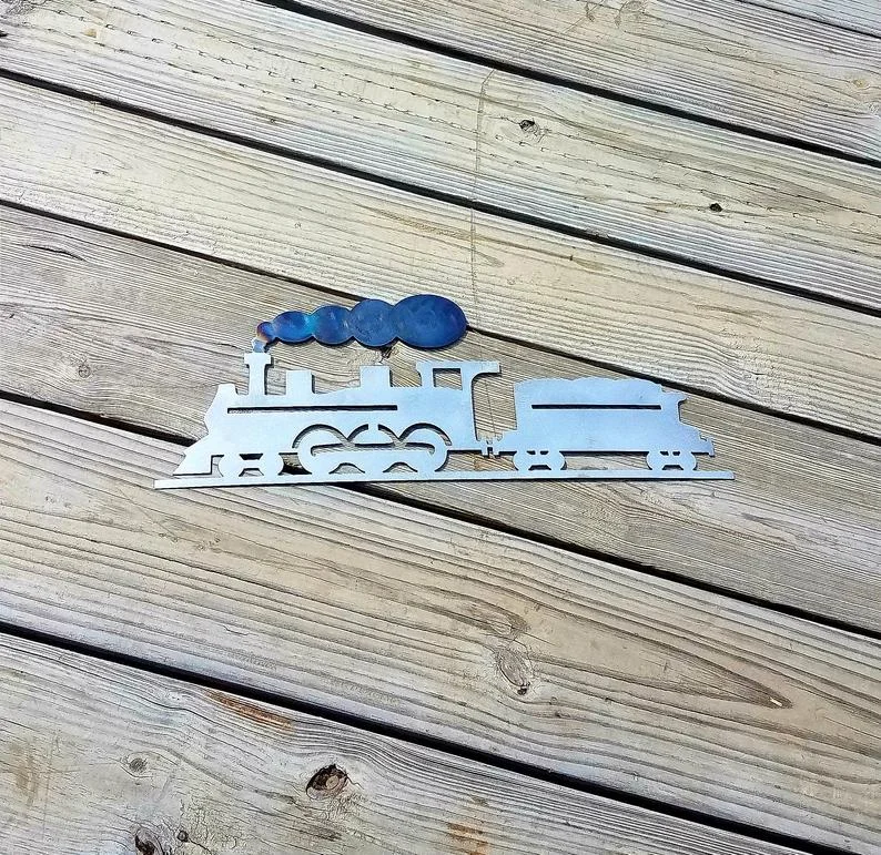 Train Metal Wall Sign