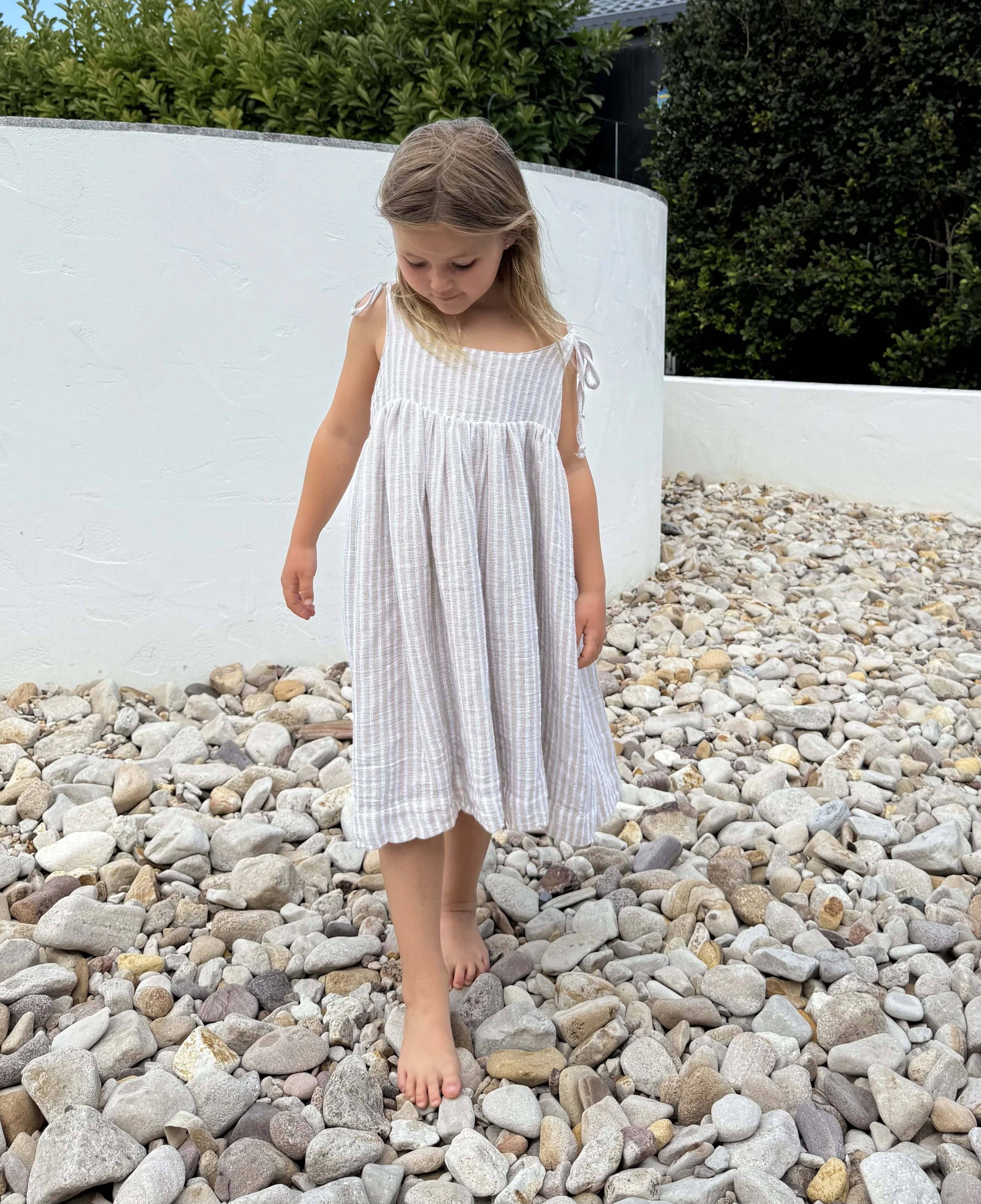 Layered Dress - Coastal Stripe