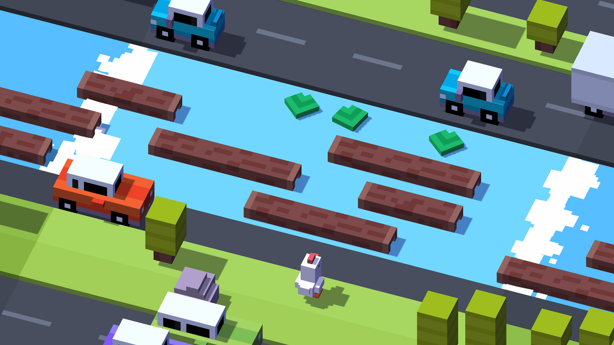 Crossy Road - Why Did The Chicken Cross The Road? (iPad