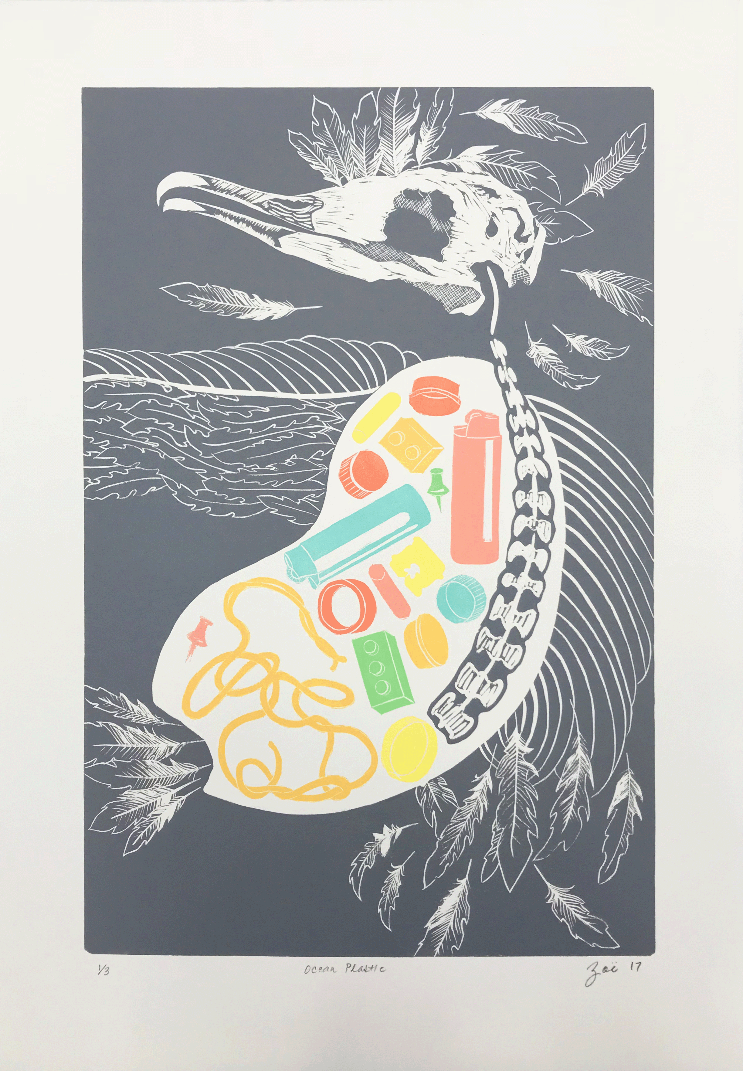 "Ocean Plastic" – Juried art show winner at Portland Community College 2017
