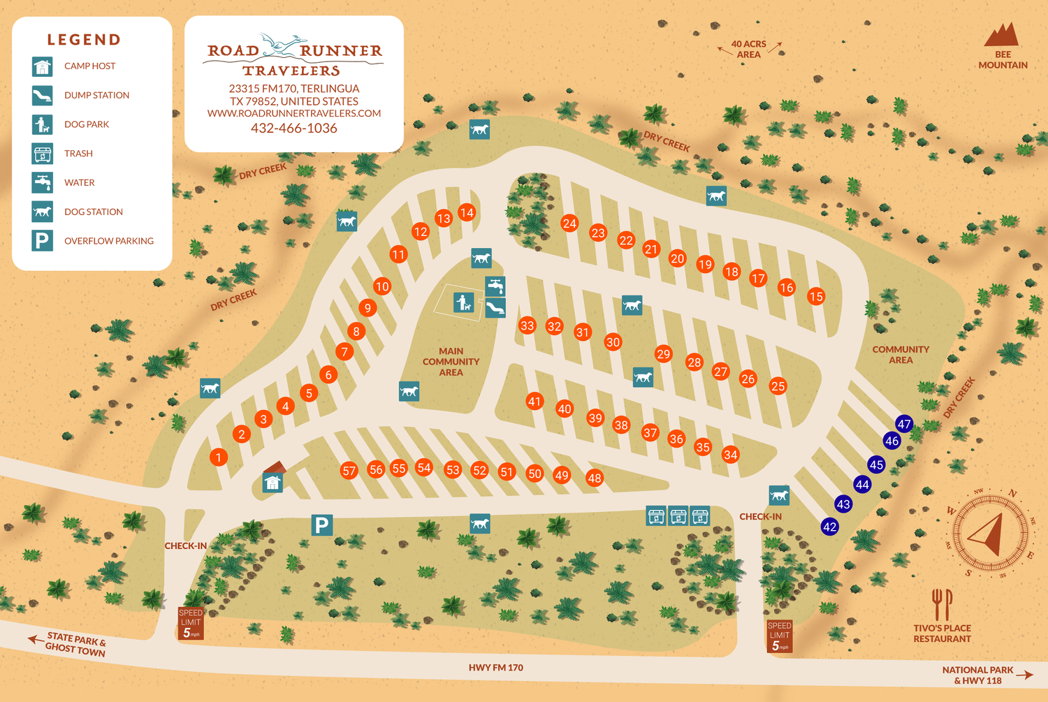 Park Map — Big Bend National Park RV Park