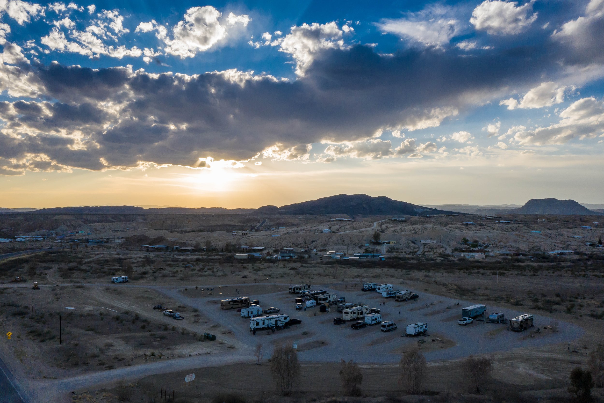 Drone Shot looking West