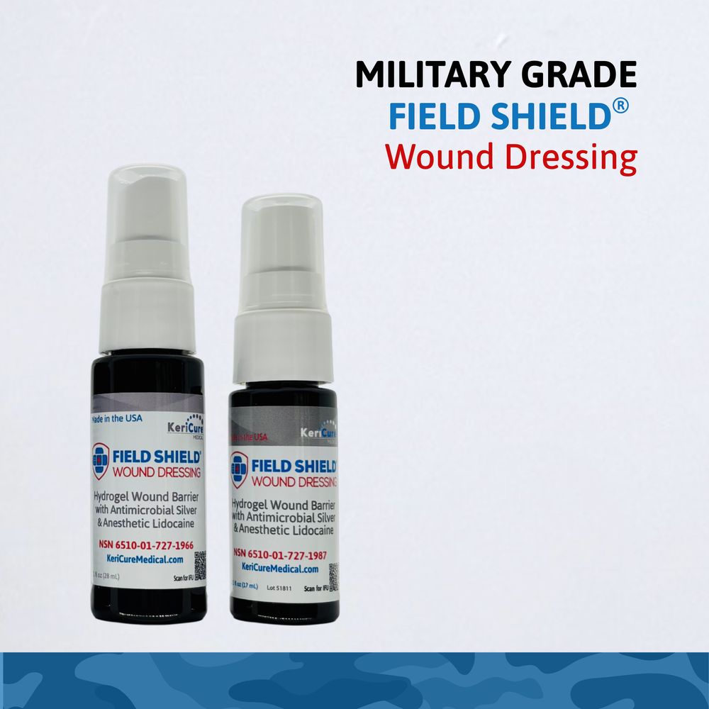 Military Grade Field Shield Wound Dressing Spray  KeriCure Medical