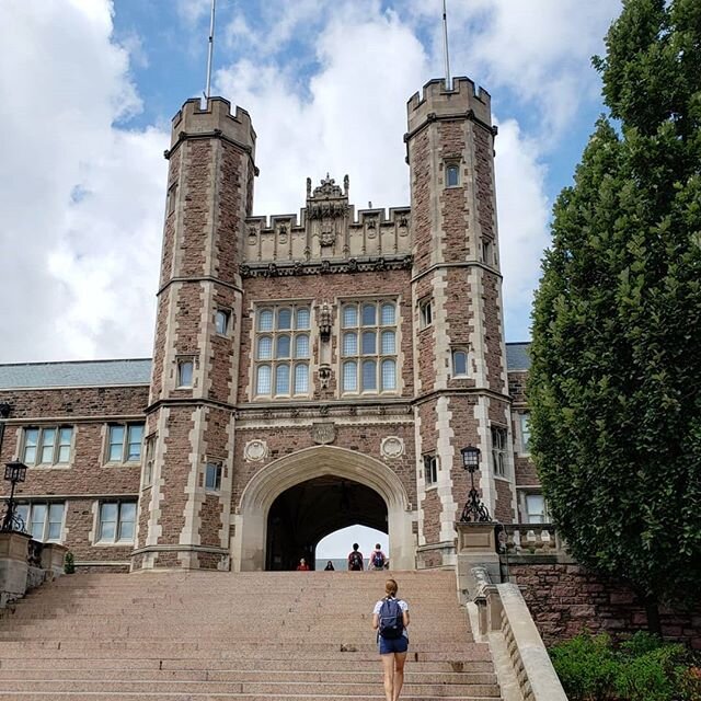 The #EastEnd #transformation at #WashingtonUniversityinStLouis is incredible. I don't think any of my classmates will think this is real when they see it in person...#glass buildings, pedestrian only traffic, and an #elevator popping out of the groun