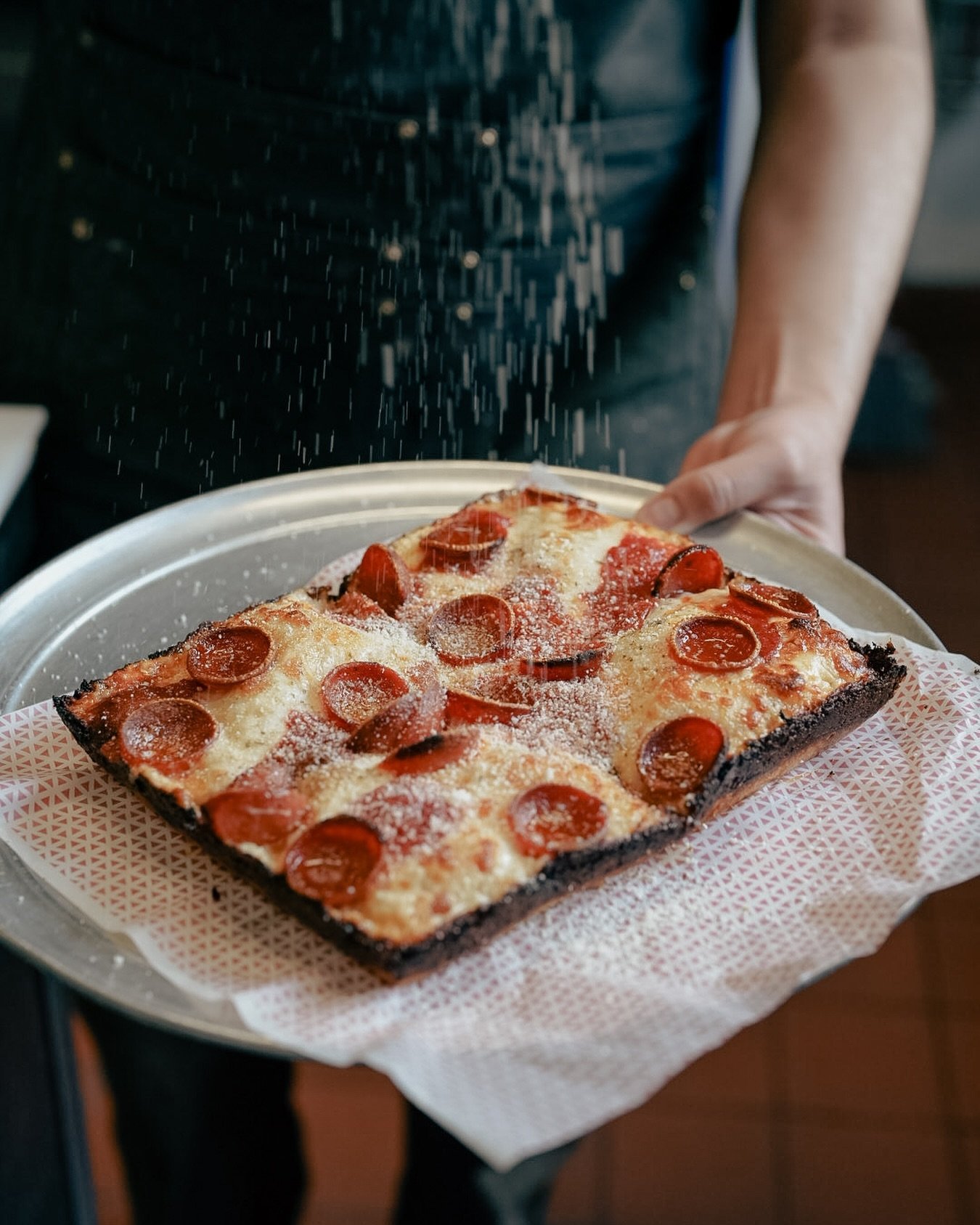 When it rains, we make it rain parm too! 

#cheese #detroitstylepizza #pizza #pepperoni #monterey #santacruz #watsonville