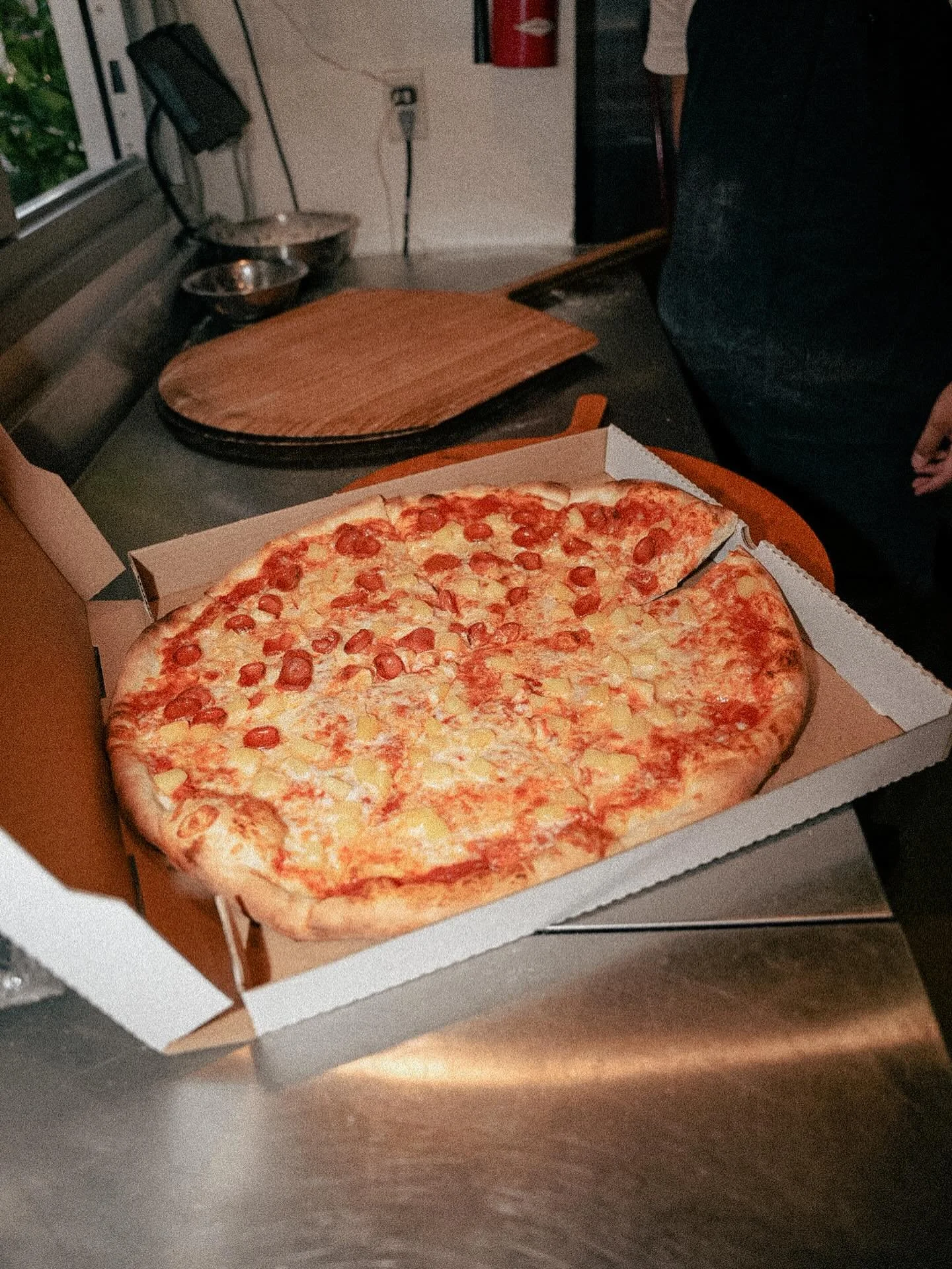 Happy Saturday! We are open with normal hours, come grab some pizza! 🍕

Quick heads up:
We&rsquo;ll be closed Easter Sunday, and our Downtown location will also be closed Monday due to city maintenance (they&rsquo;ll have the water shut off most of 