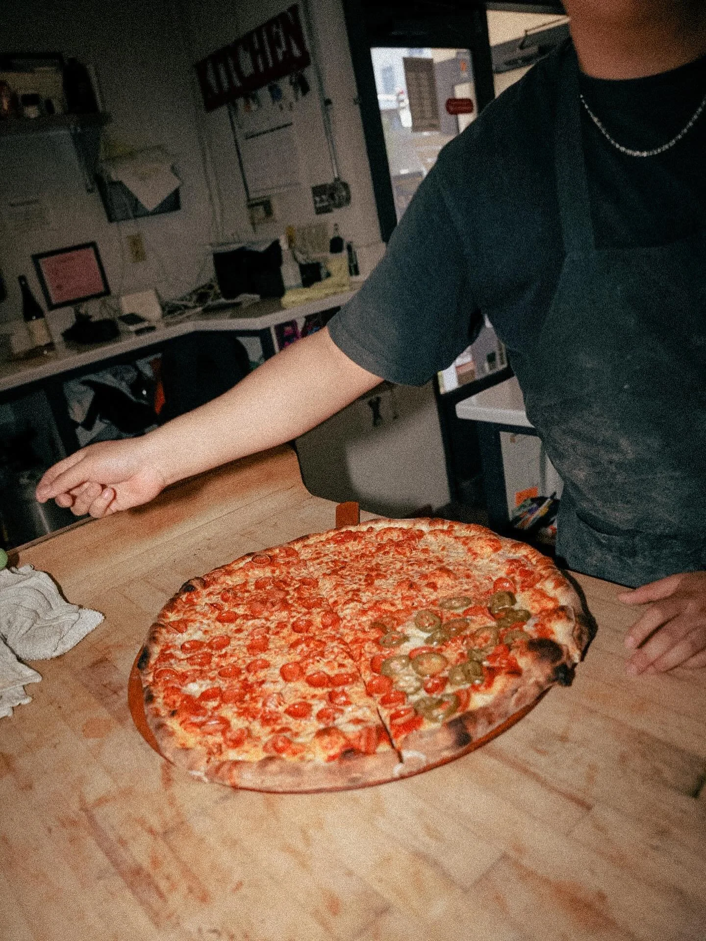 Cheers to the long weekend. We are open today at The Hangar! Come grab some slices or whole pies we got you. 

Reminder our Downtown location will be closed tomorrow 5/26.