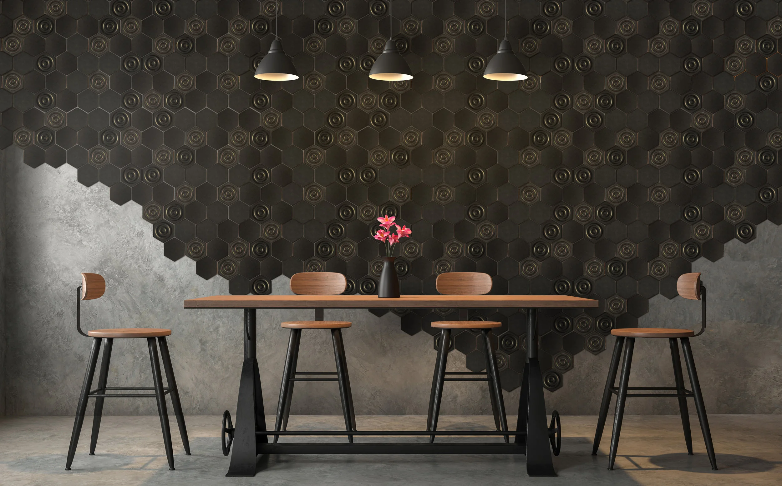 Hex-Cycle with Metalic Gray glazing