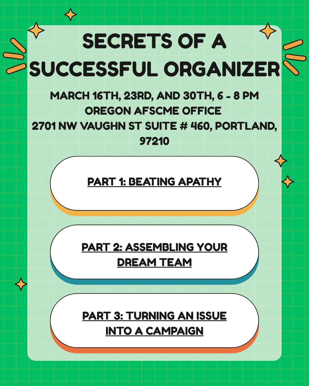 Secrets of a Successful Organizer Training