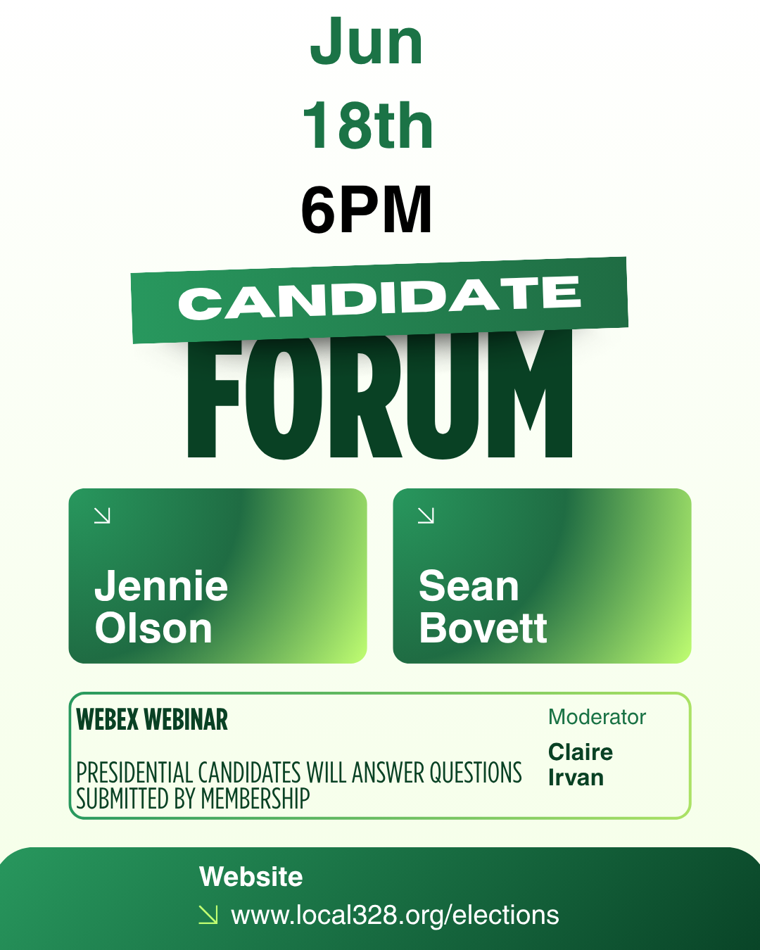 Candidate Forum Reminder