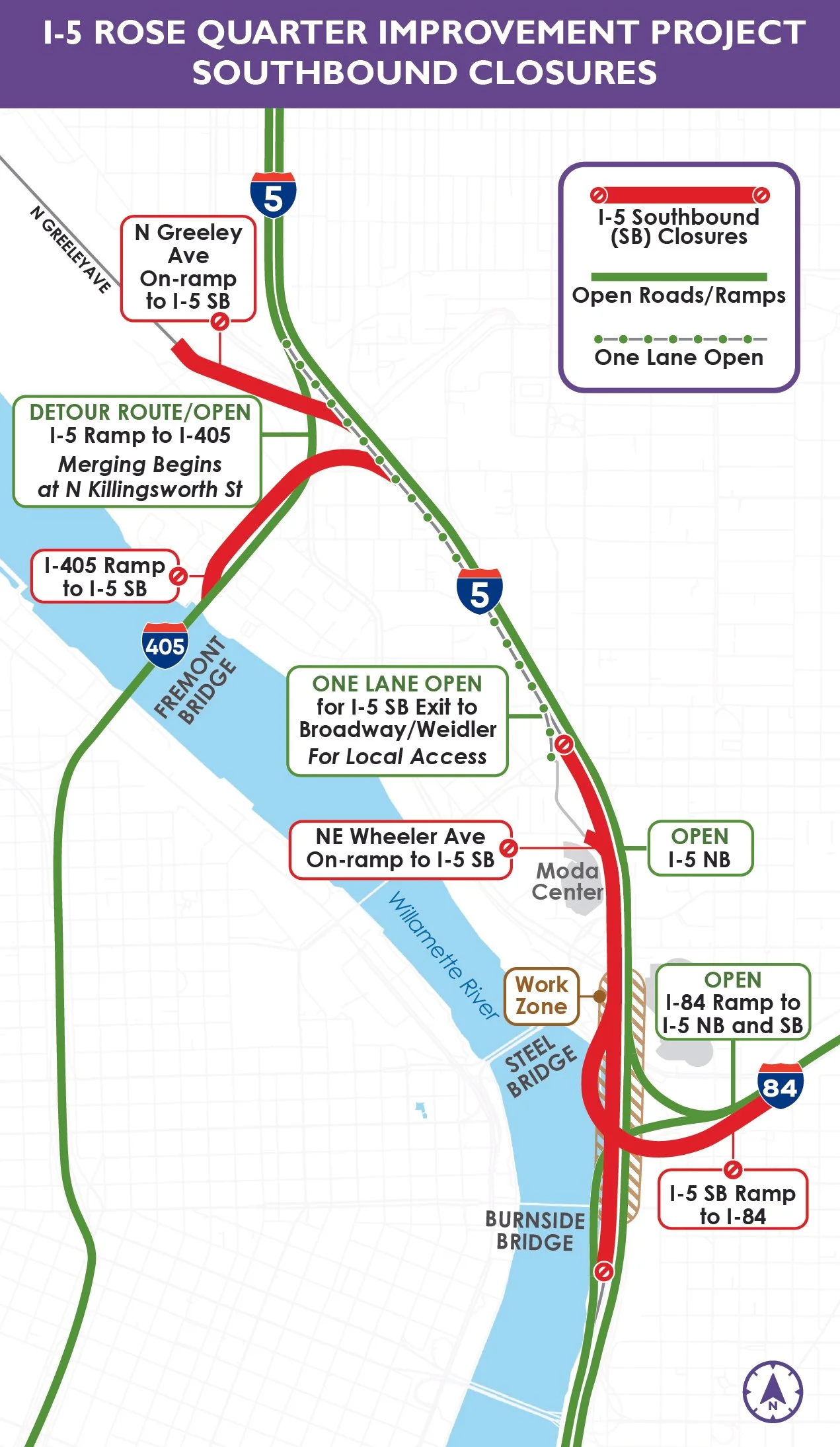 I-5 Closure Reminder and Resouces