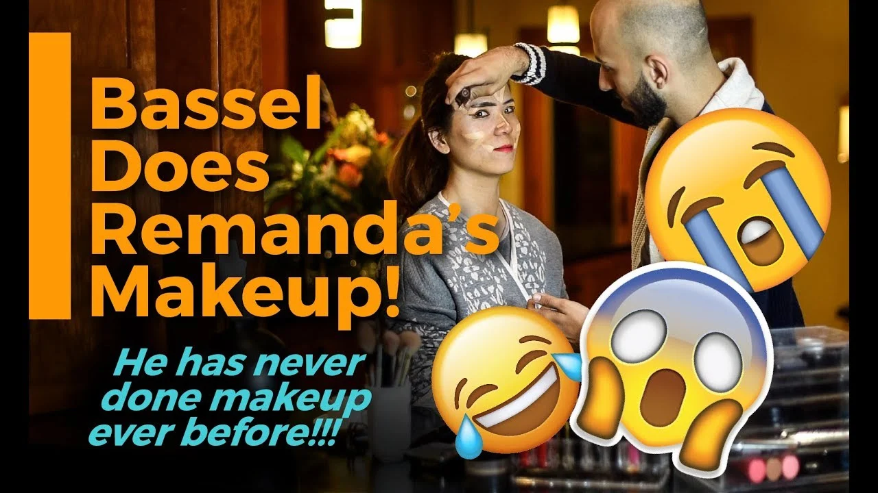 Bassel Does Remanda's Makeup