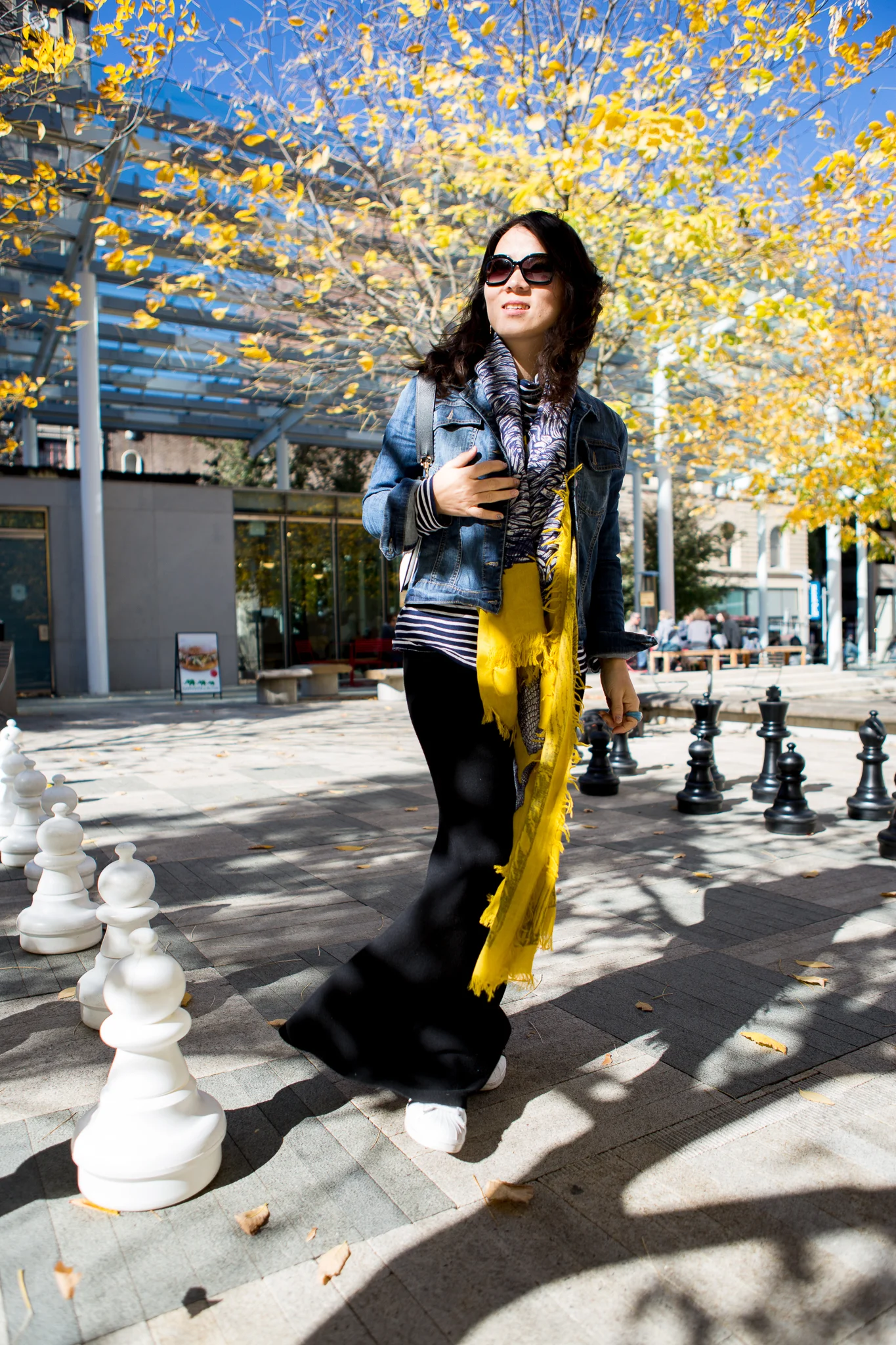 Fall Denim + A-line Skirt