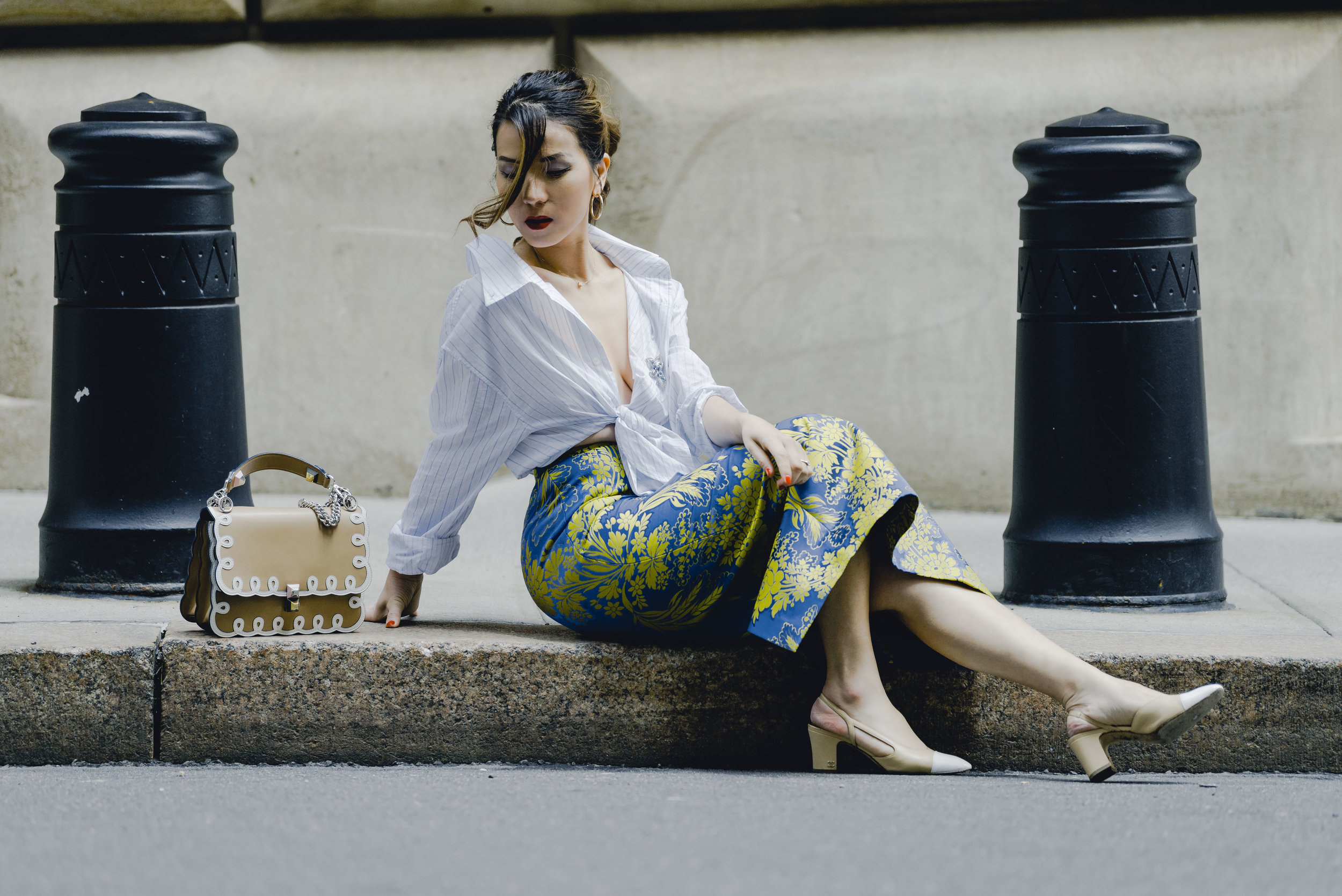 Gucci Skirt & Balenciaga Shirt — Style Right Fashion Blog