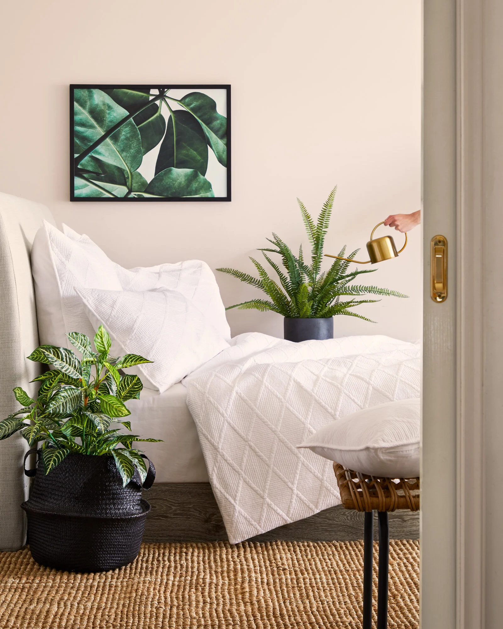 how to incorporate plants into the bedroom