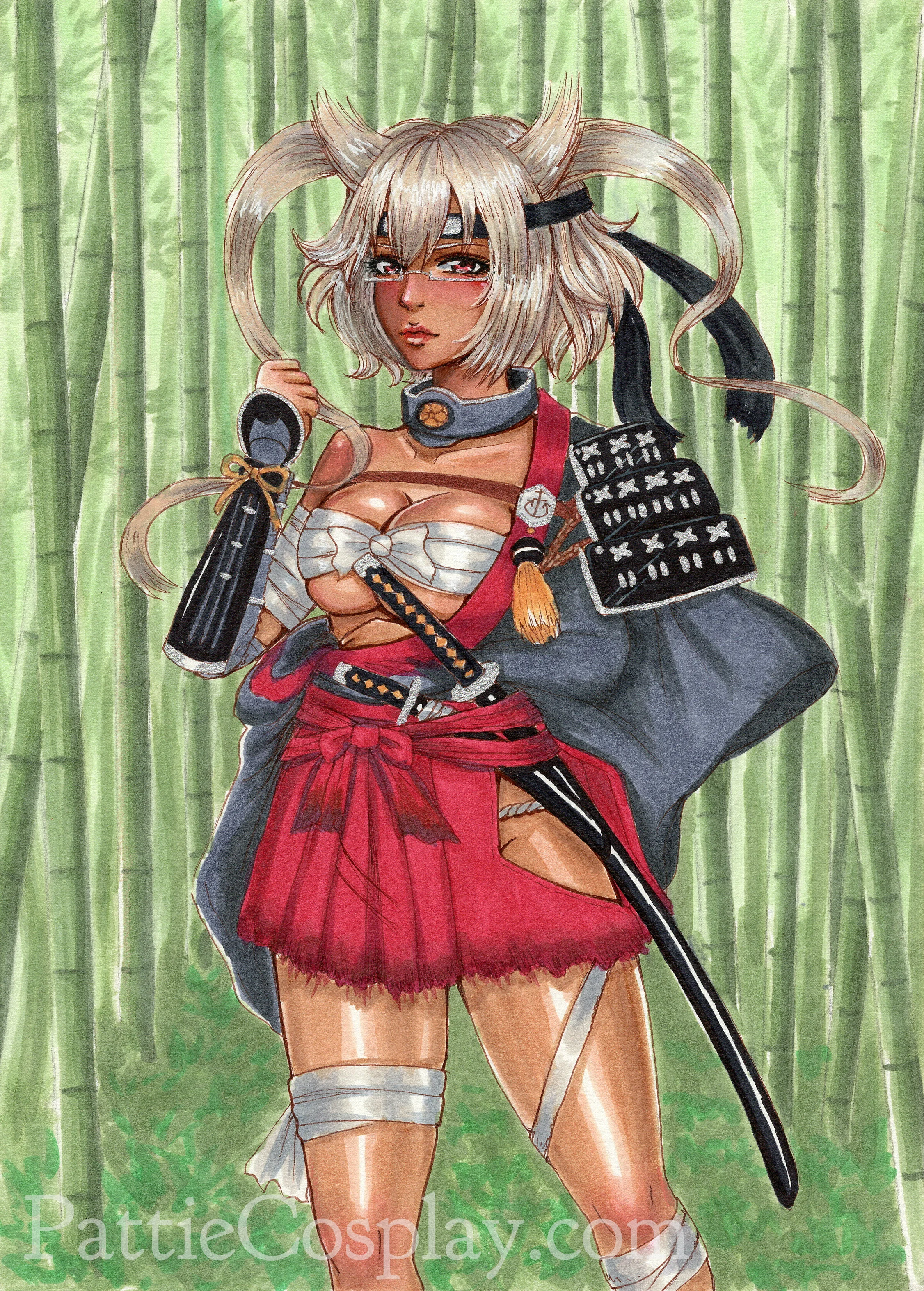Musashi from Kantai Collection, original samurai version